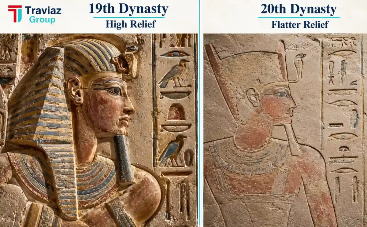 19th Dynasty Relief Comparison