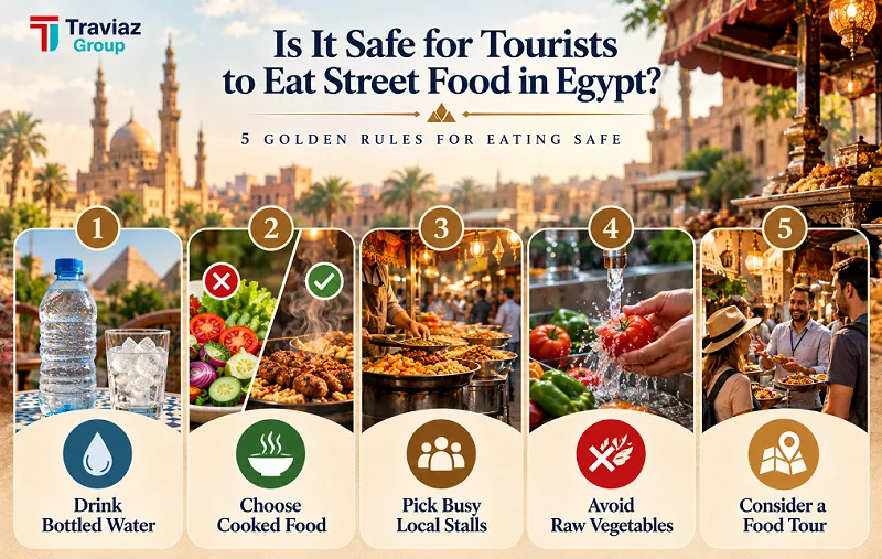 5 Golden Rules for Eating Safe in Egypt