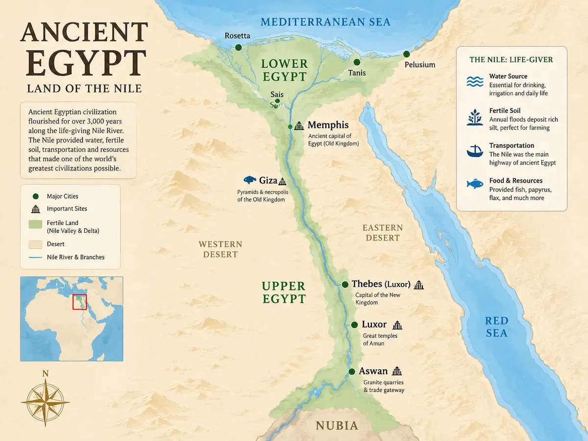 ancient egypt map
