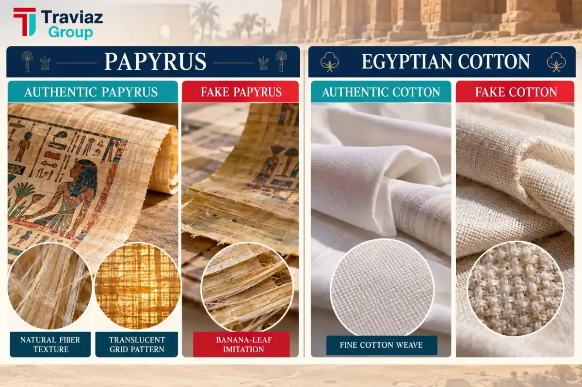Authentic vs Fake Papyrus and Cotton