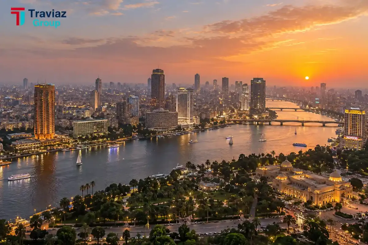 Cairo Skyline & Nile River