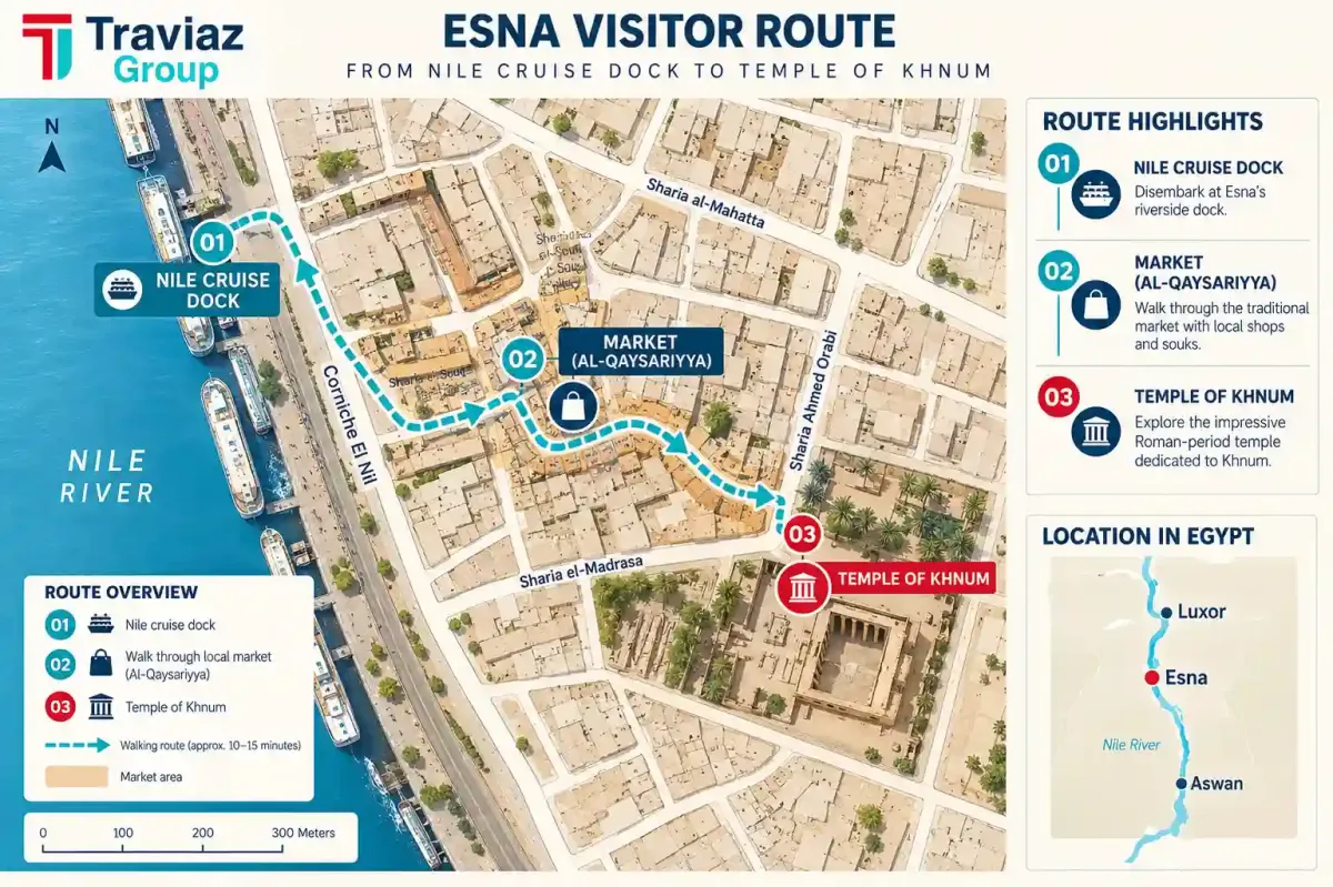 Esna Travel Map