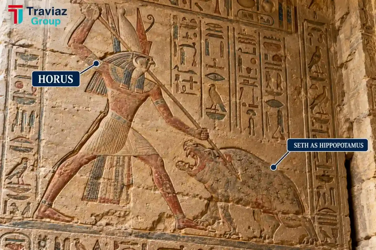 Horus Triumph Relief at Edfu