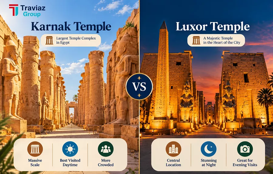 Karnak Temple vs. Luxor Temple