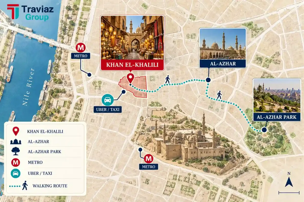 Khan el-Khalili Location Map