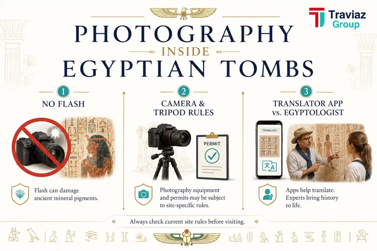 Photography Inside Egyptian Tombs