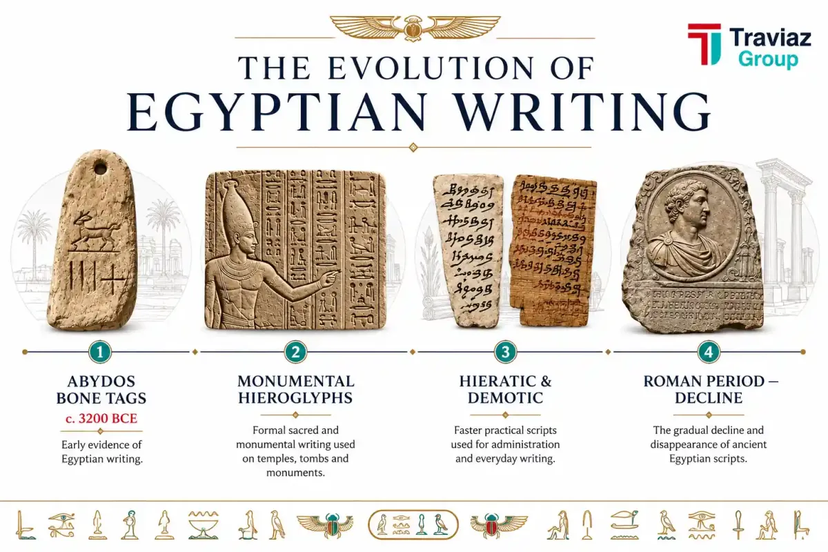 The Evolution of Egyptian Writing