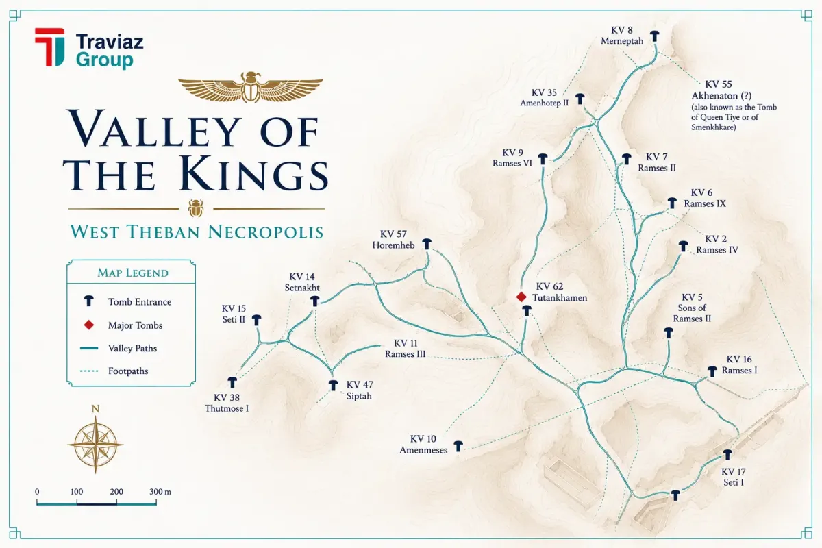 Valley of the Kings Map